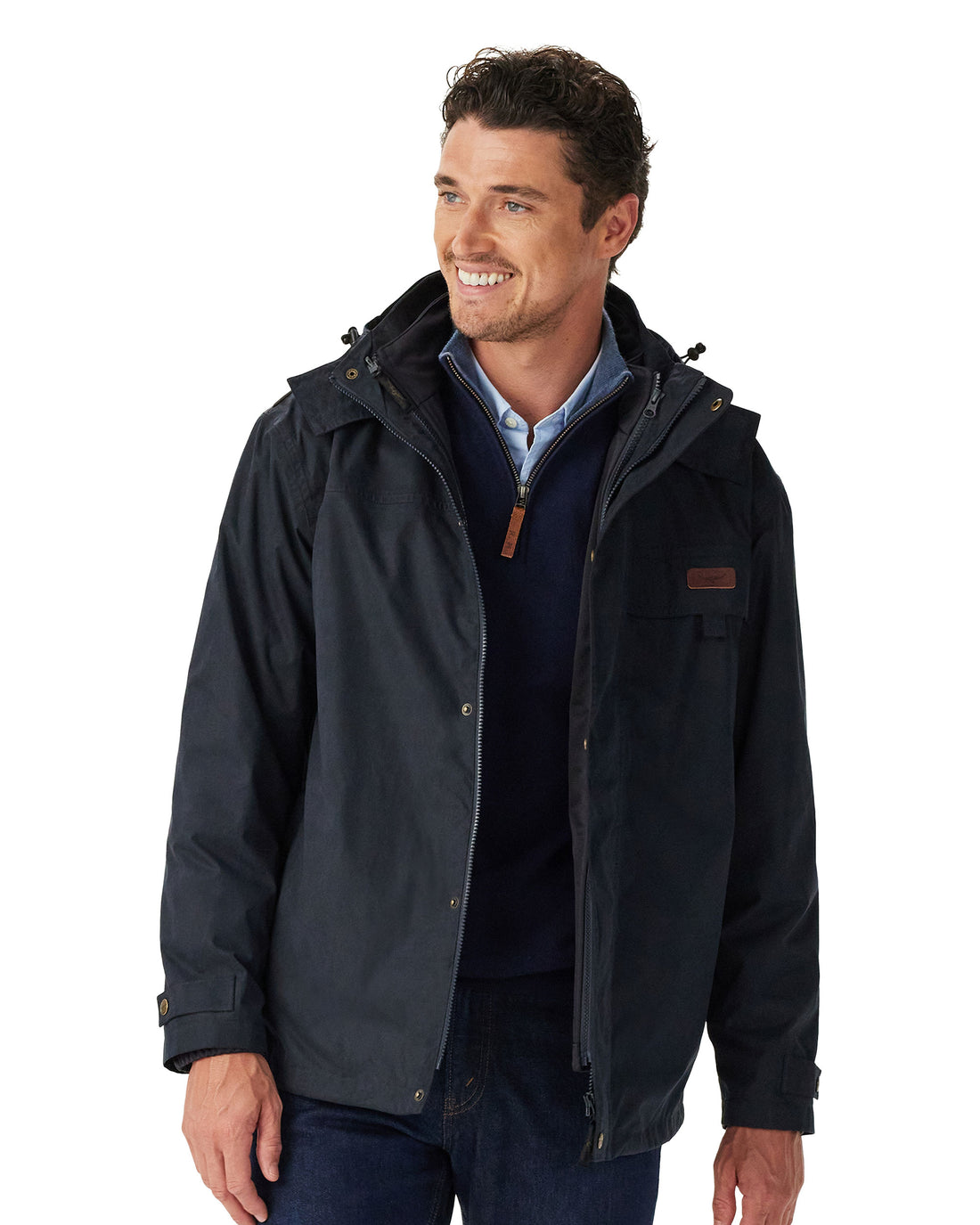 Rockley 2 In 1 Field Jacket - Navy
