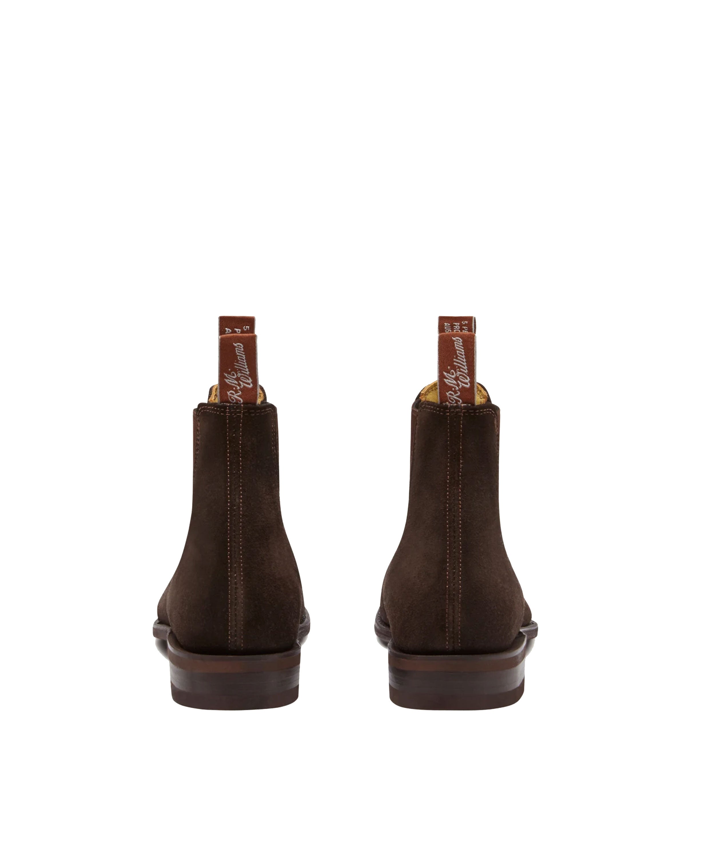 Suede Comfort Craftsman Boots - Chocolate