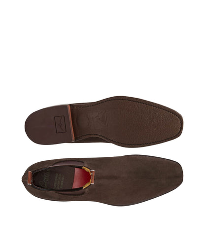 Suede Comfort Craftsman Boots - Chocolate