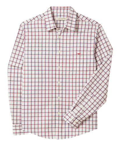 Classic Twill Check Shirt - White/Red/Navy