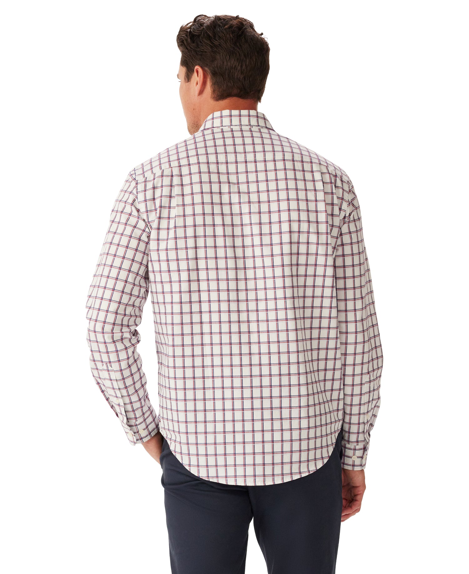Classic Twill Check Shirt - White/Red/Navy