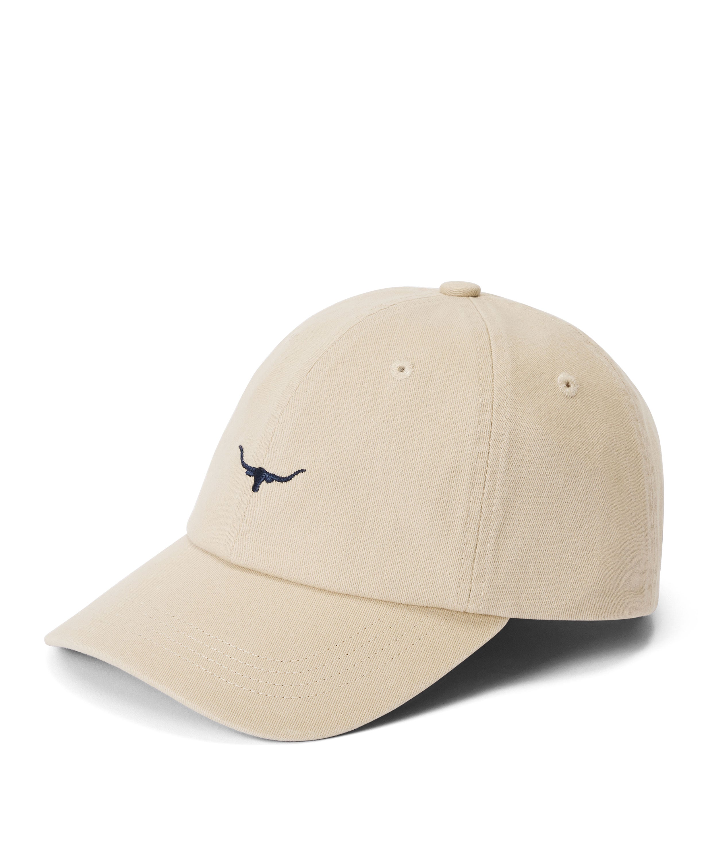 Mini Longhorn Twill Cap - Ecru