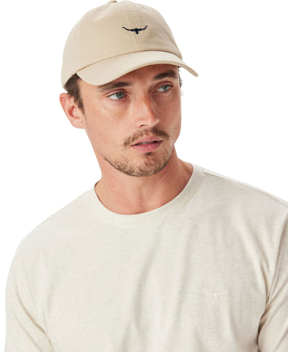 Mini Longhorn Twill Cap - Ecru