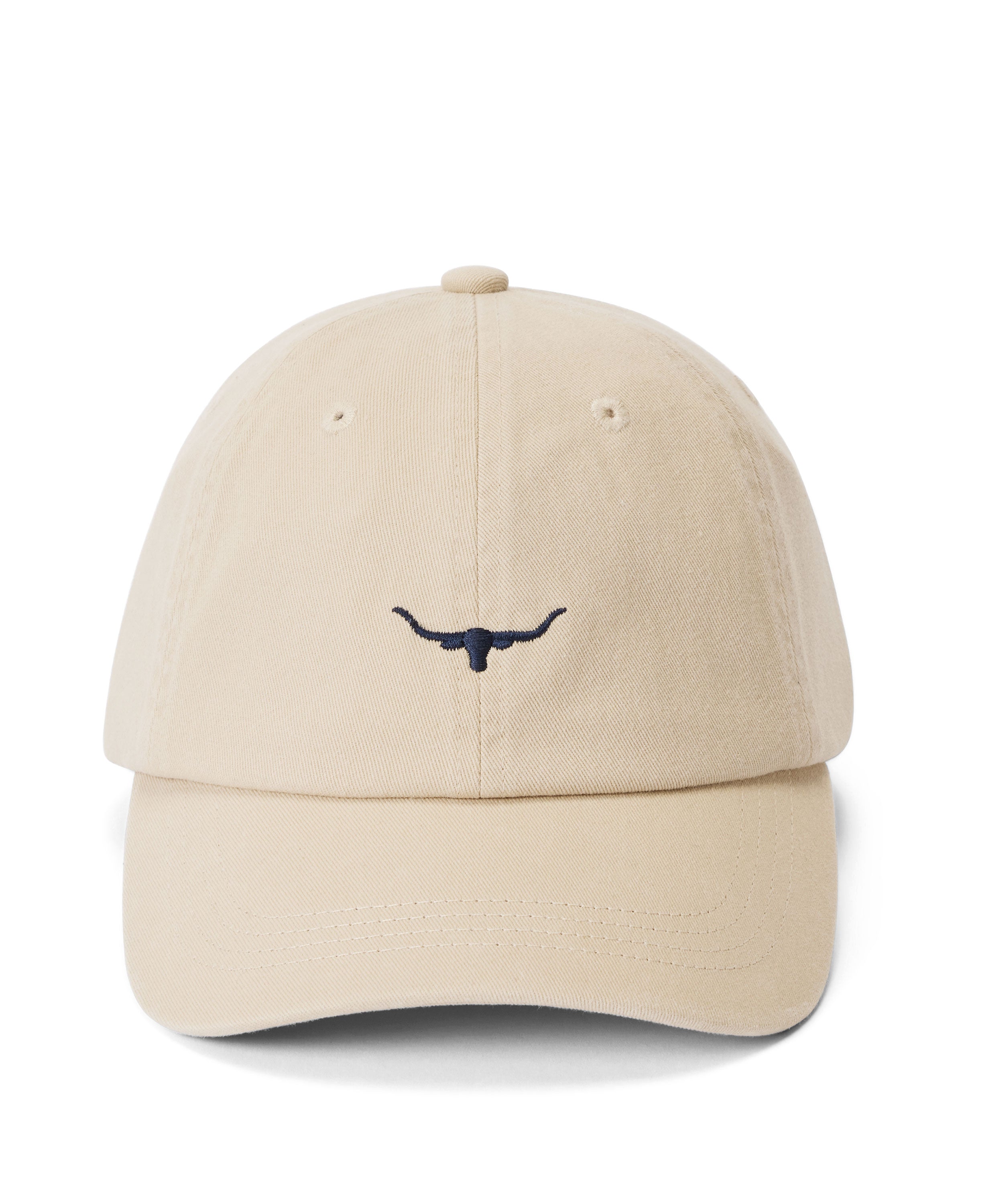 Mini Longhorn Twill Cap - Ecru