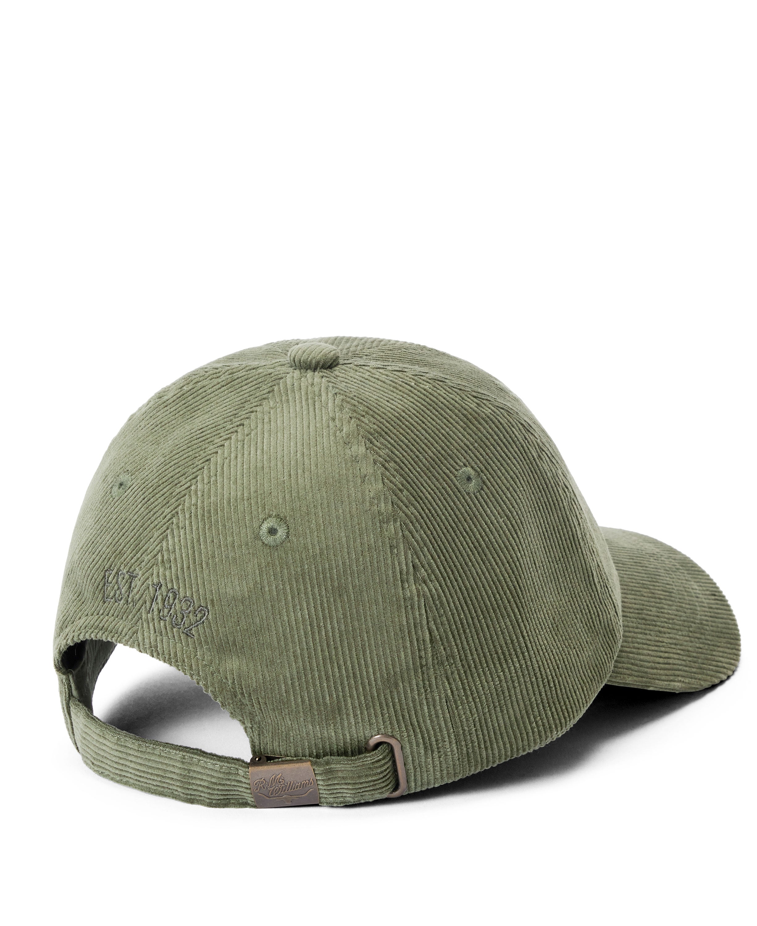 Mini Longhorn Cord Cap - Moss