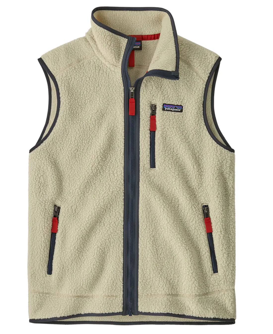 Retro Pile Vest - Pelican W/Smolder Blue