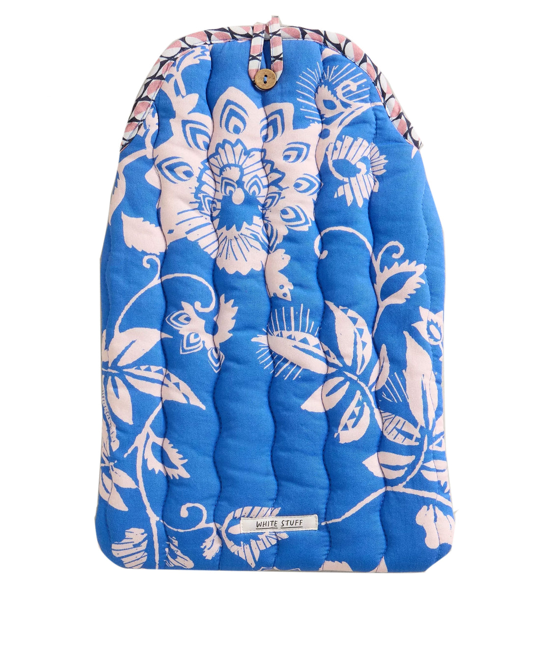 Reversible Hot Water Bottle - Blue Multi