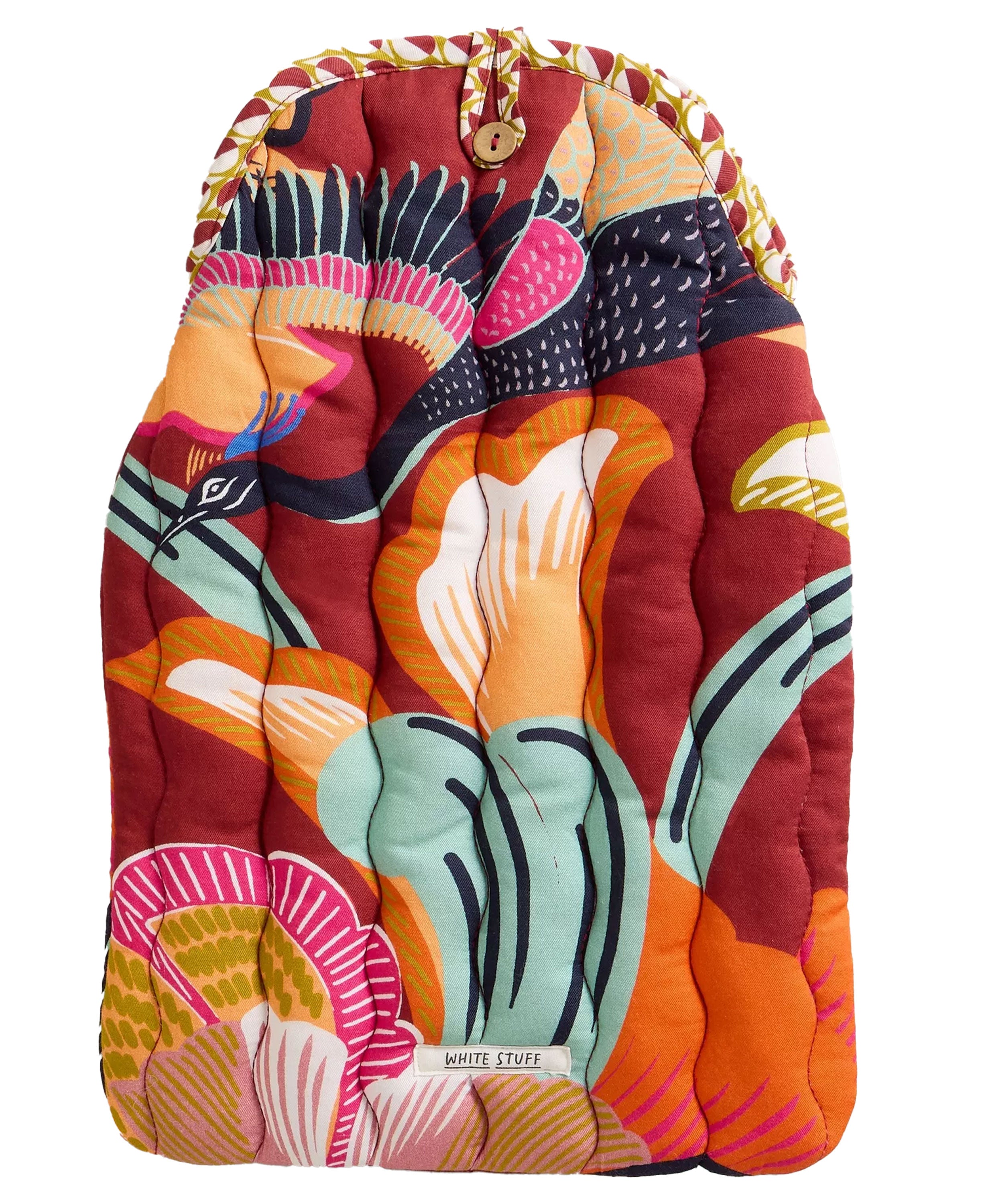 Reversible Hot Water Bottle - Red Multi