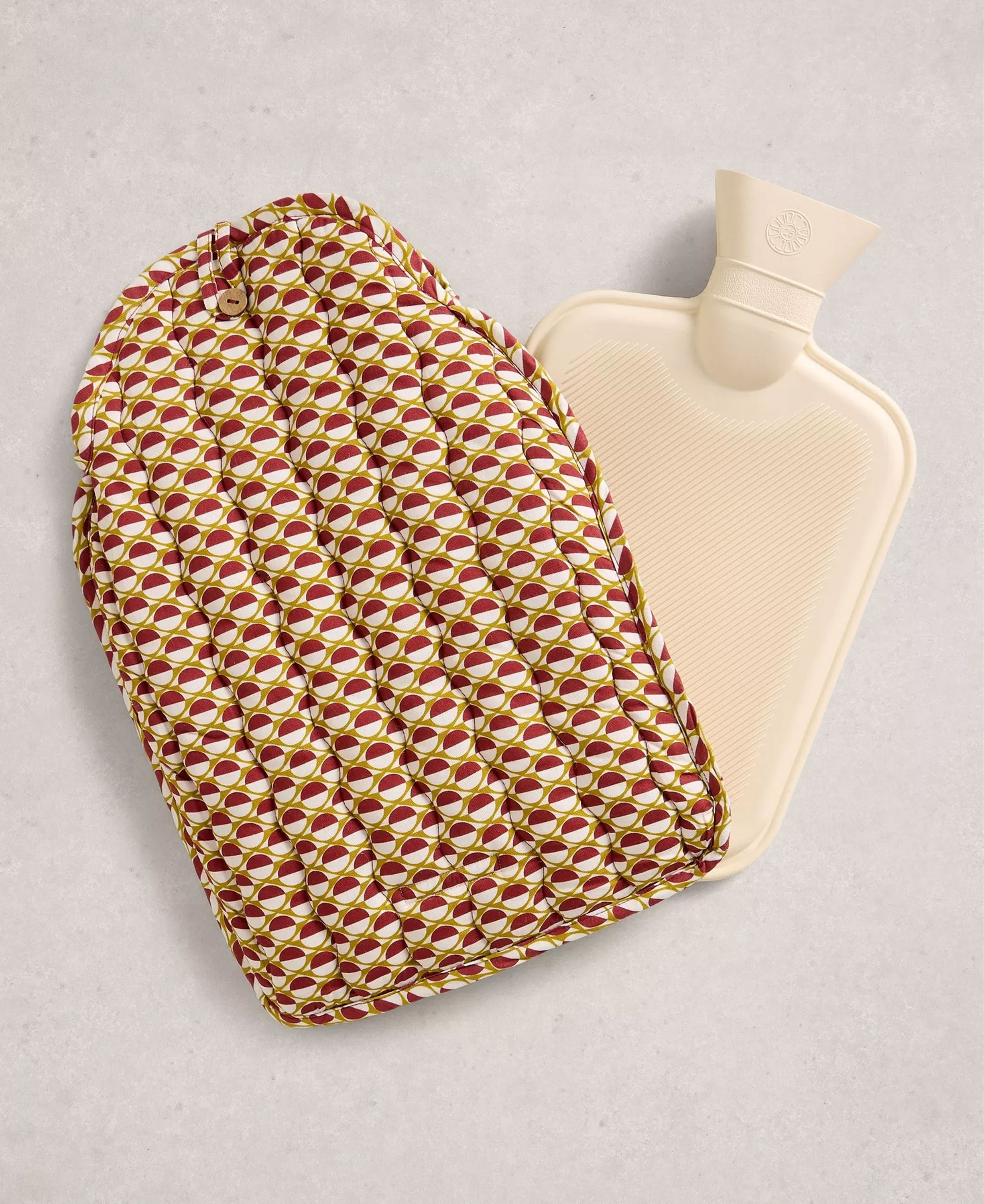 Reversible Hot Water Bottle - Red Multi