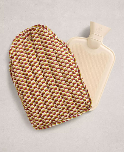 Reversible Hot Water Bottle - Red Multi