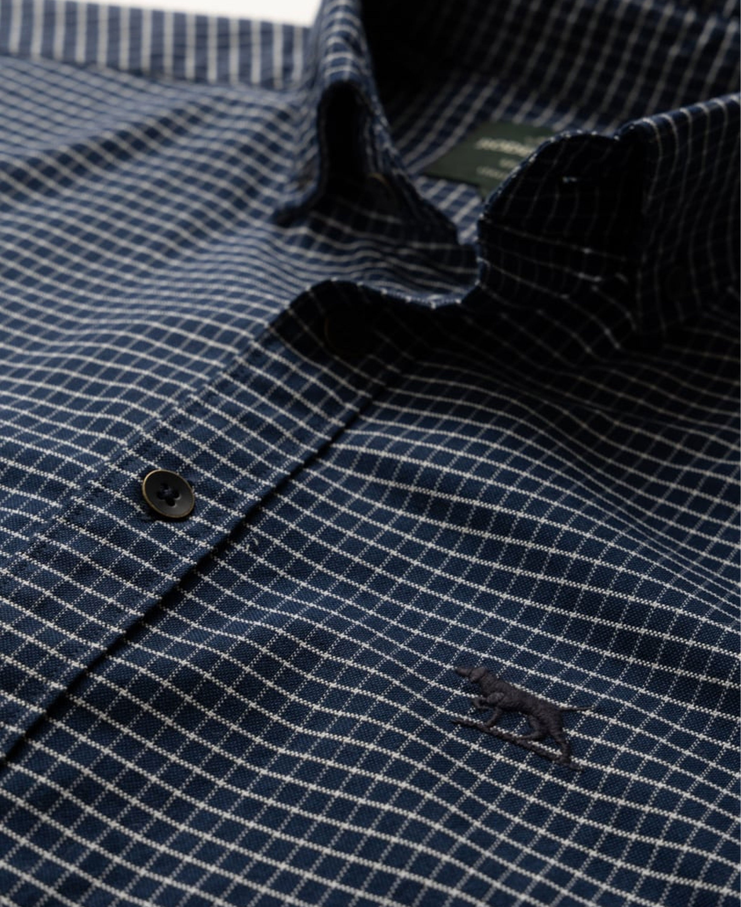Gunn Check Oxford 5 - Midnight