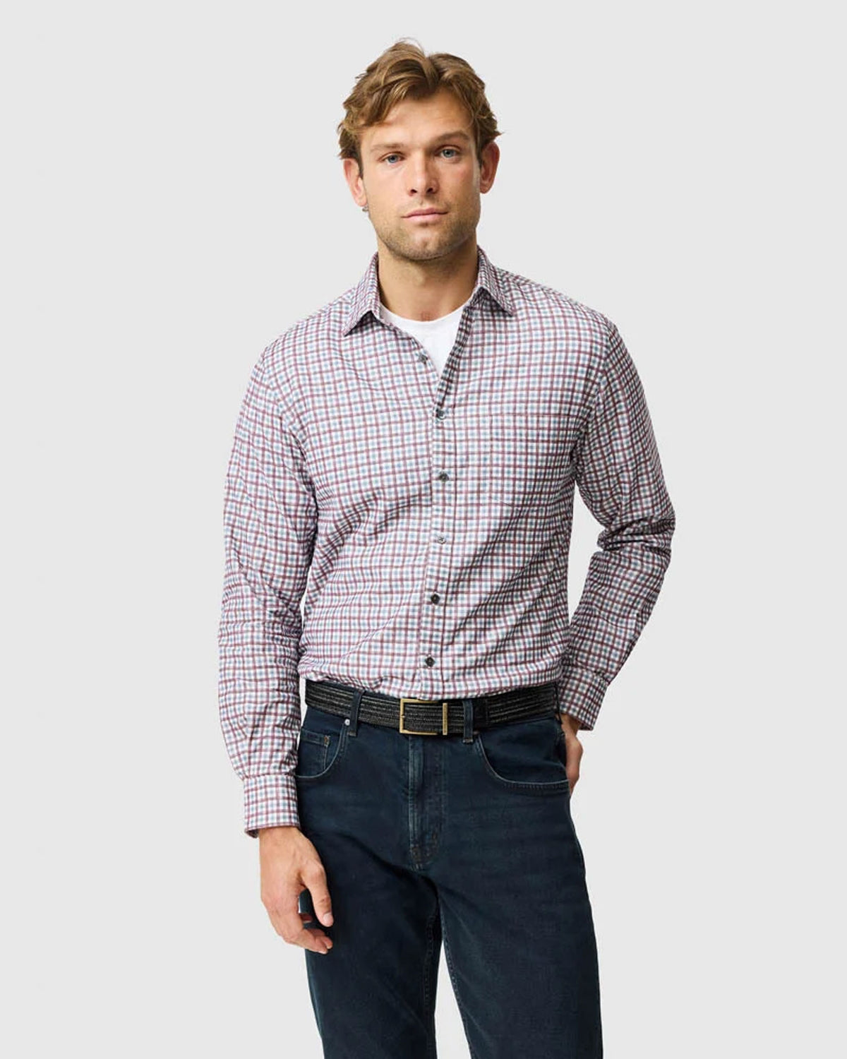 Gledknowe Sports Fit Shirt - Merlot