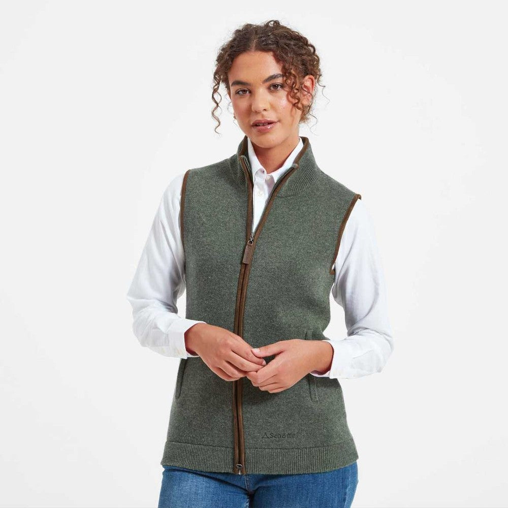 Orkney Merino Gilet - Cedar Green