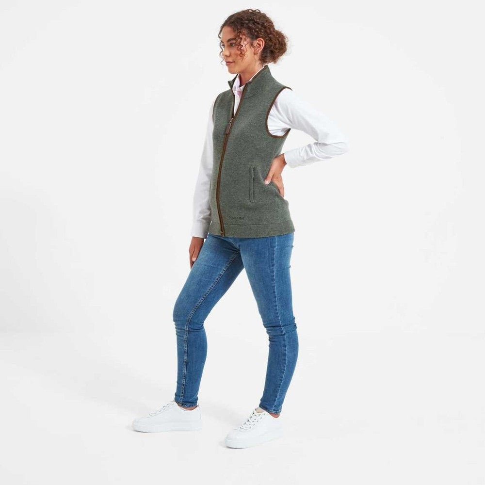 Orkney Merino Gilet - Cedar Green