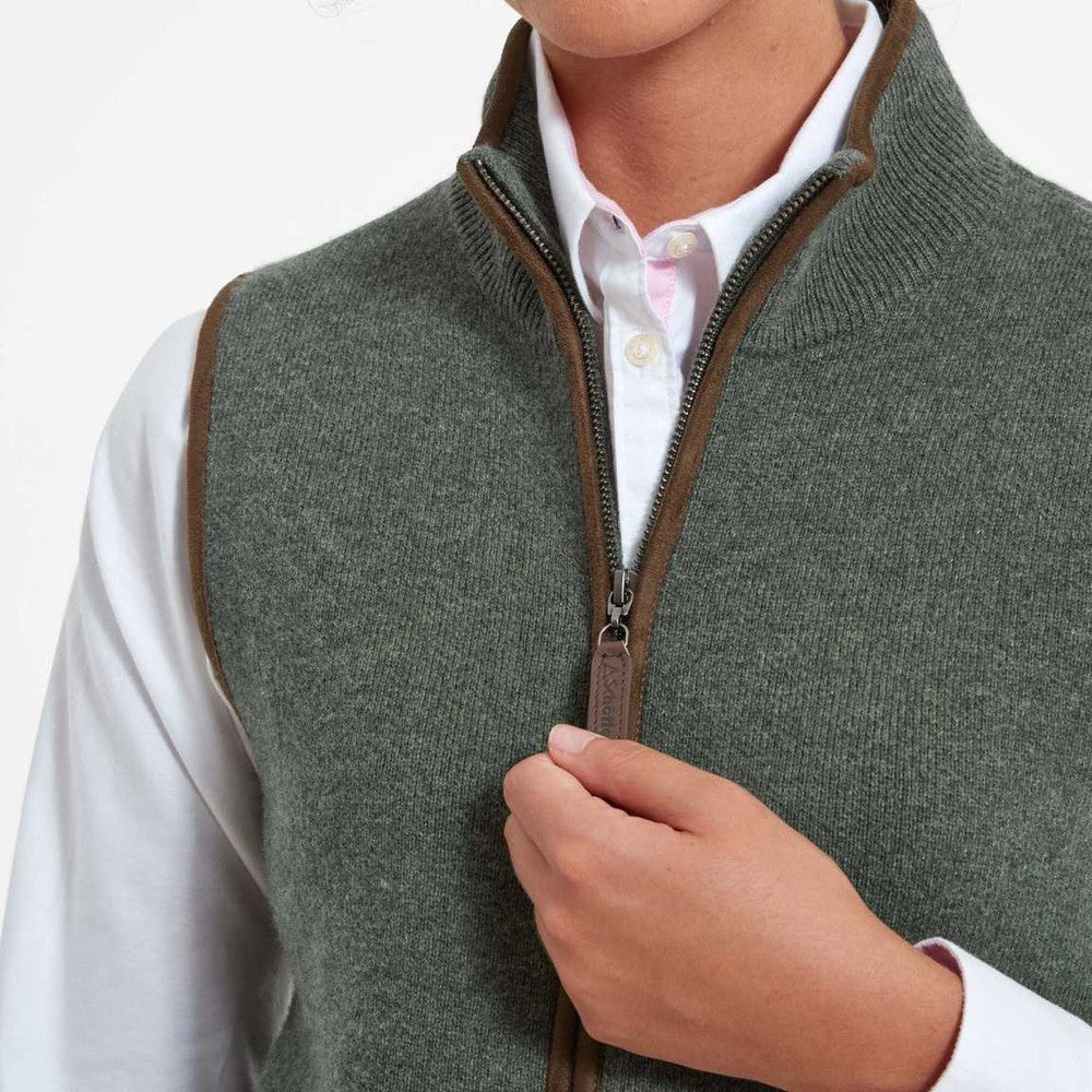 Orkney Merino Gilet - Cedar Green