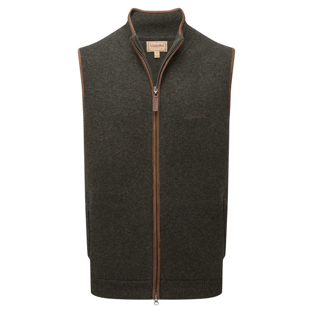 Orkney Merino Gilet - Loden Green