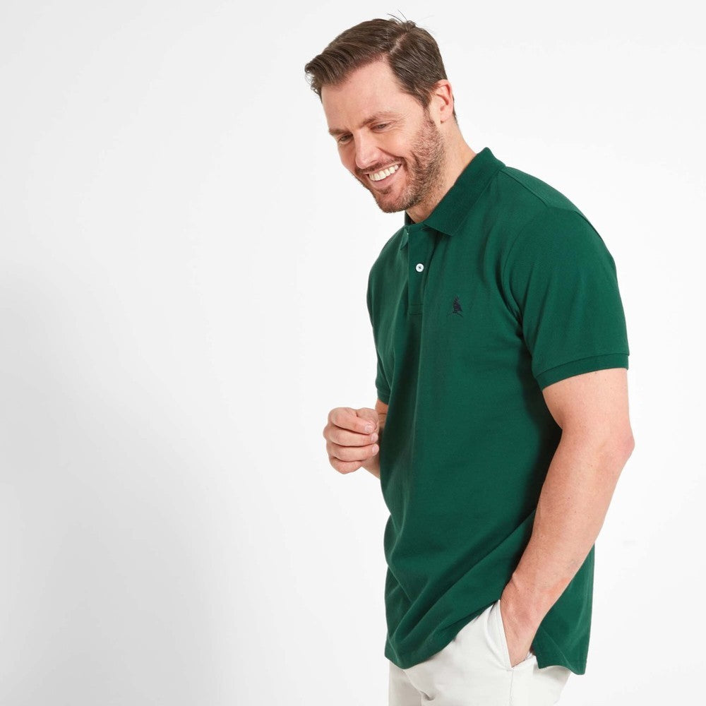 St Ives Tailored Polo Shirt - Pine Green