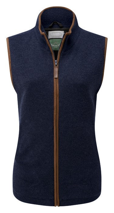 Lambswool Aerobloc Gilet - Navy