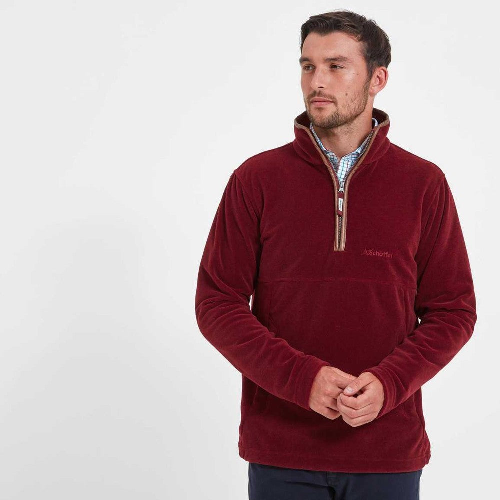 Berkeley 1/4 Zip Fleece - Claret