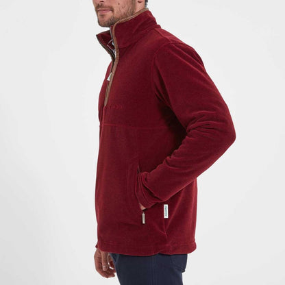 Berkeley 1/4 Zip Fleece - Claret