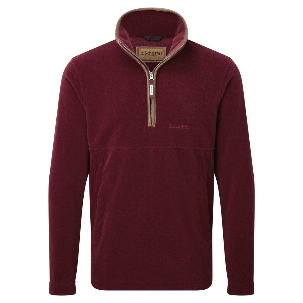 Berkeley 1/4 Zip Fleece - Claret