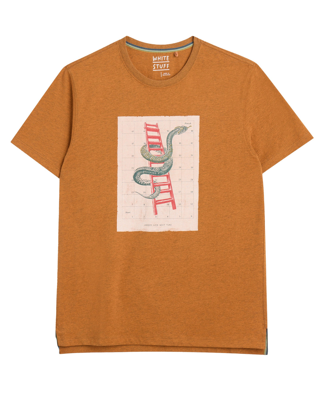 Abersoch Graphic Boardgame Tee - Orange Print