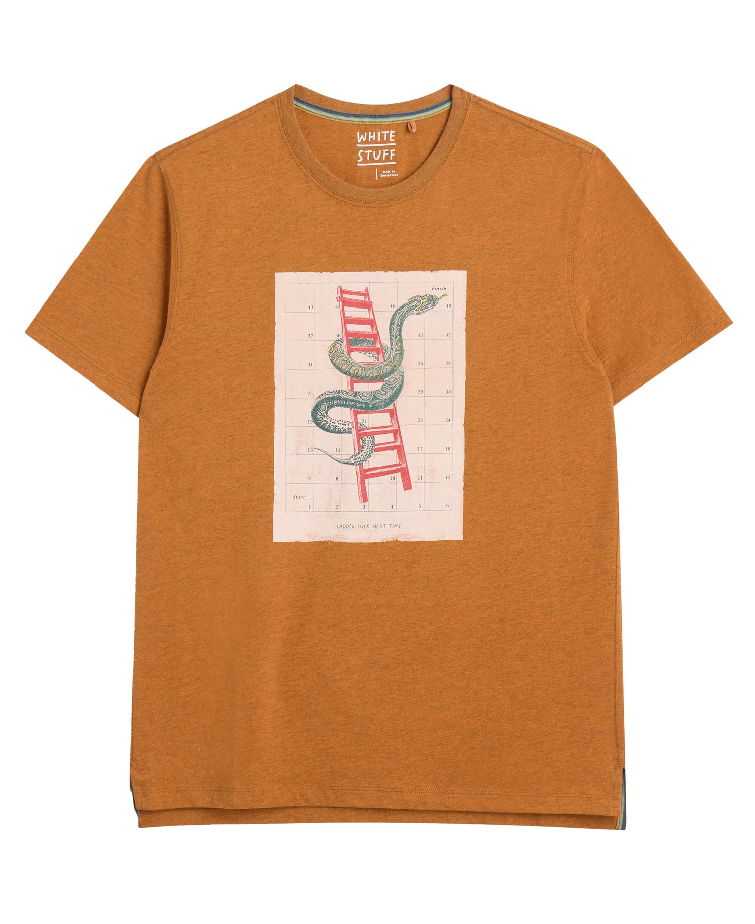 Abersoch Graphic Boardgame Tee - Orange Print
