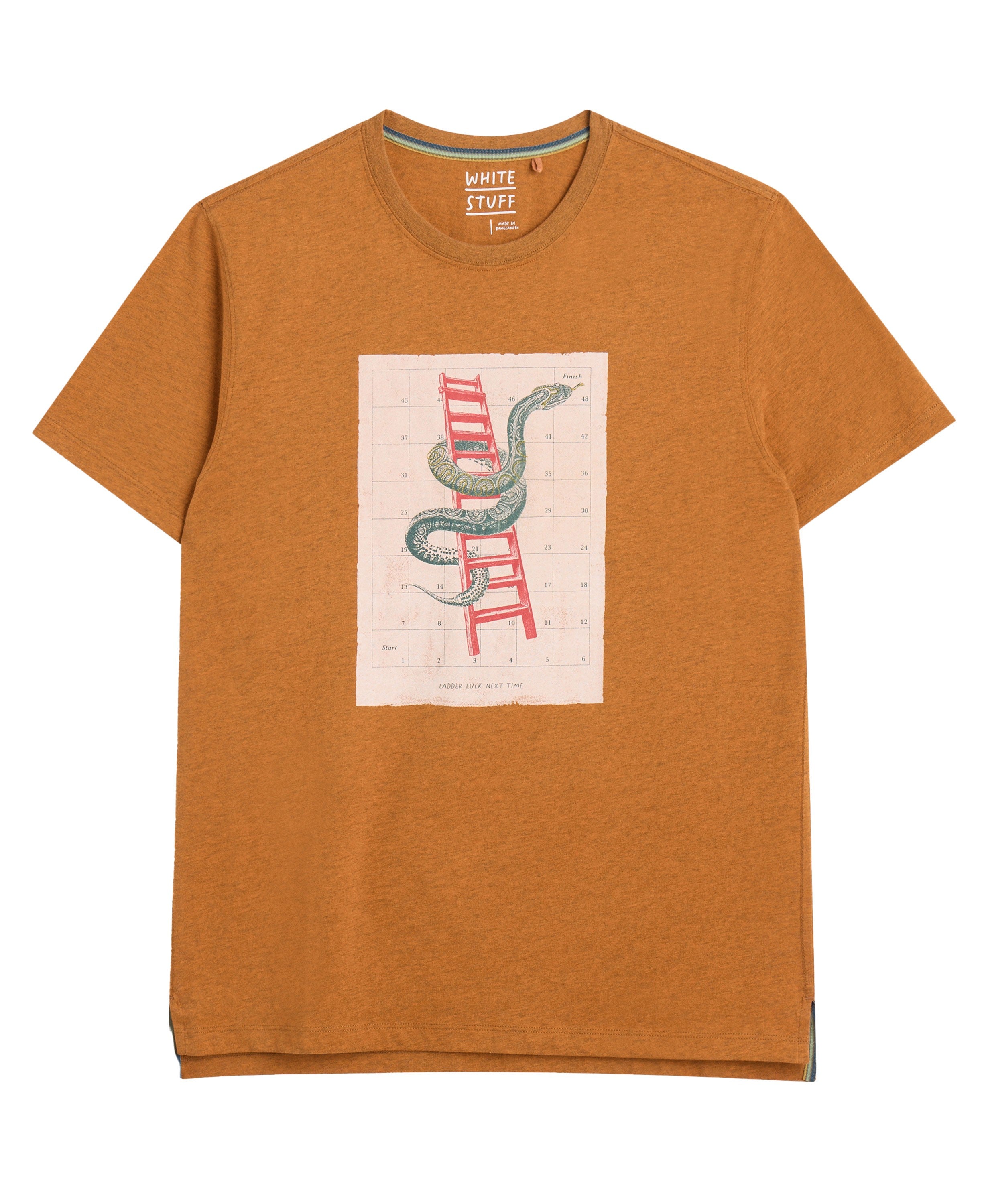 Abersoch Graphic Boardgame Tee - Orange Print