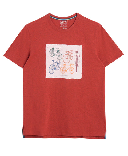 Abersoch Graphic Multi Bike Tee - Red Print