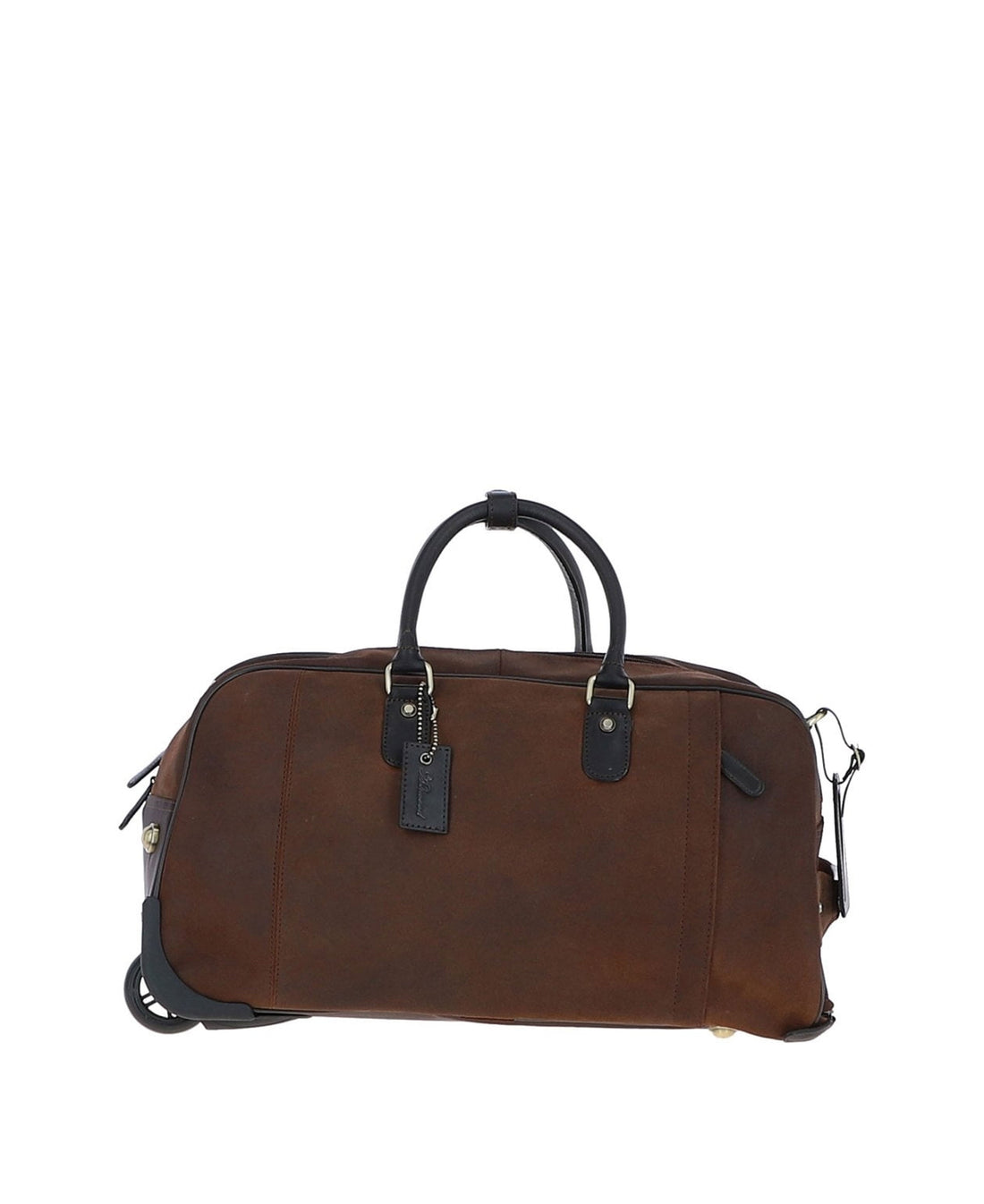 Oxford Adrian Wheeled Travel Holdall - Mud Brown