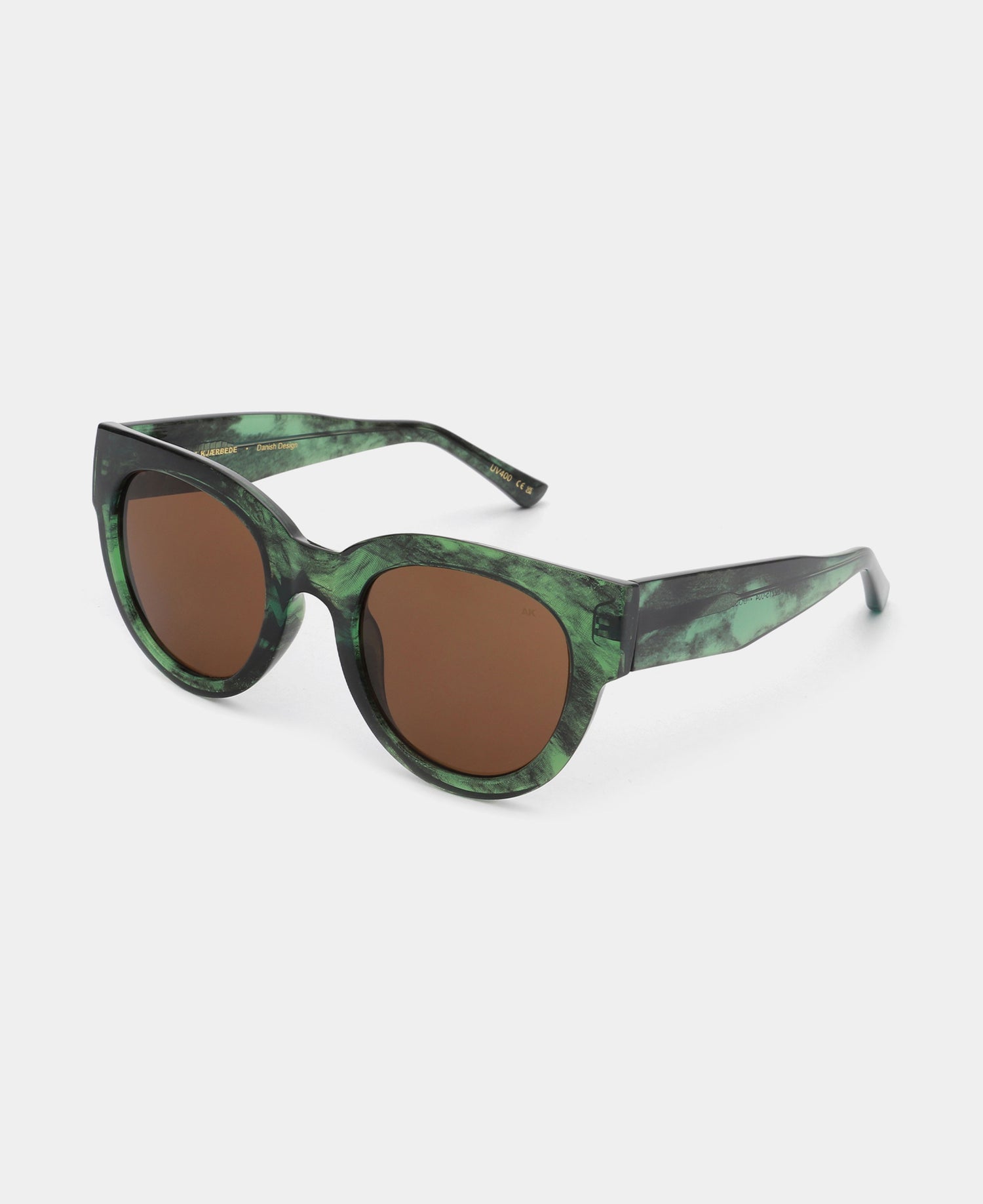 Lilly Sunglasses - Green Marble Transparent