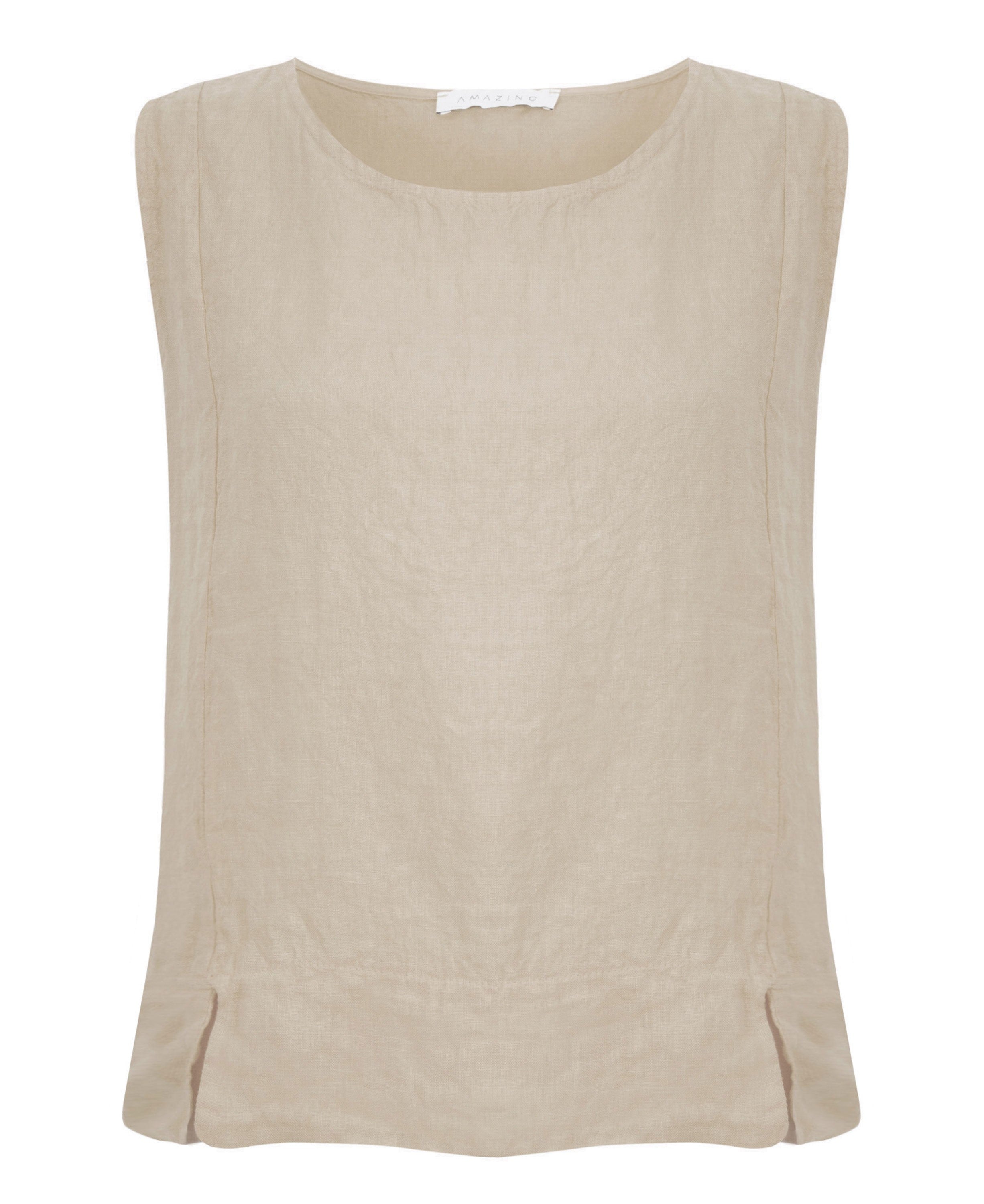 Lucie Linen Cami - Natural