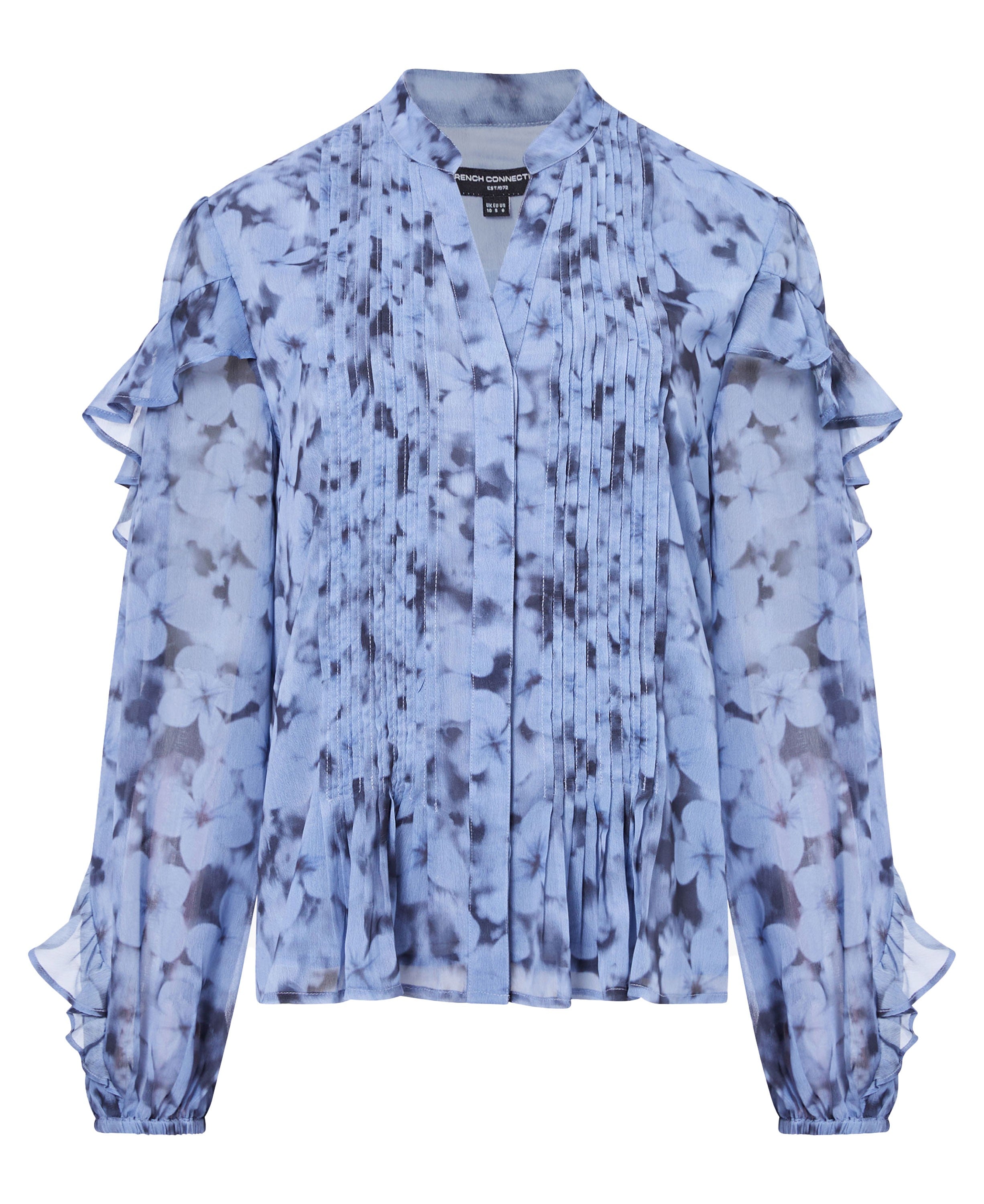 Anita Hallie Crinkle Shirt - Blue Multi Slate