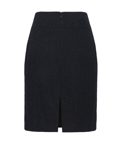 Bernice Skirt - Navy H.Bone
