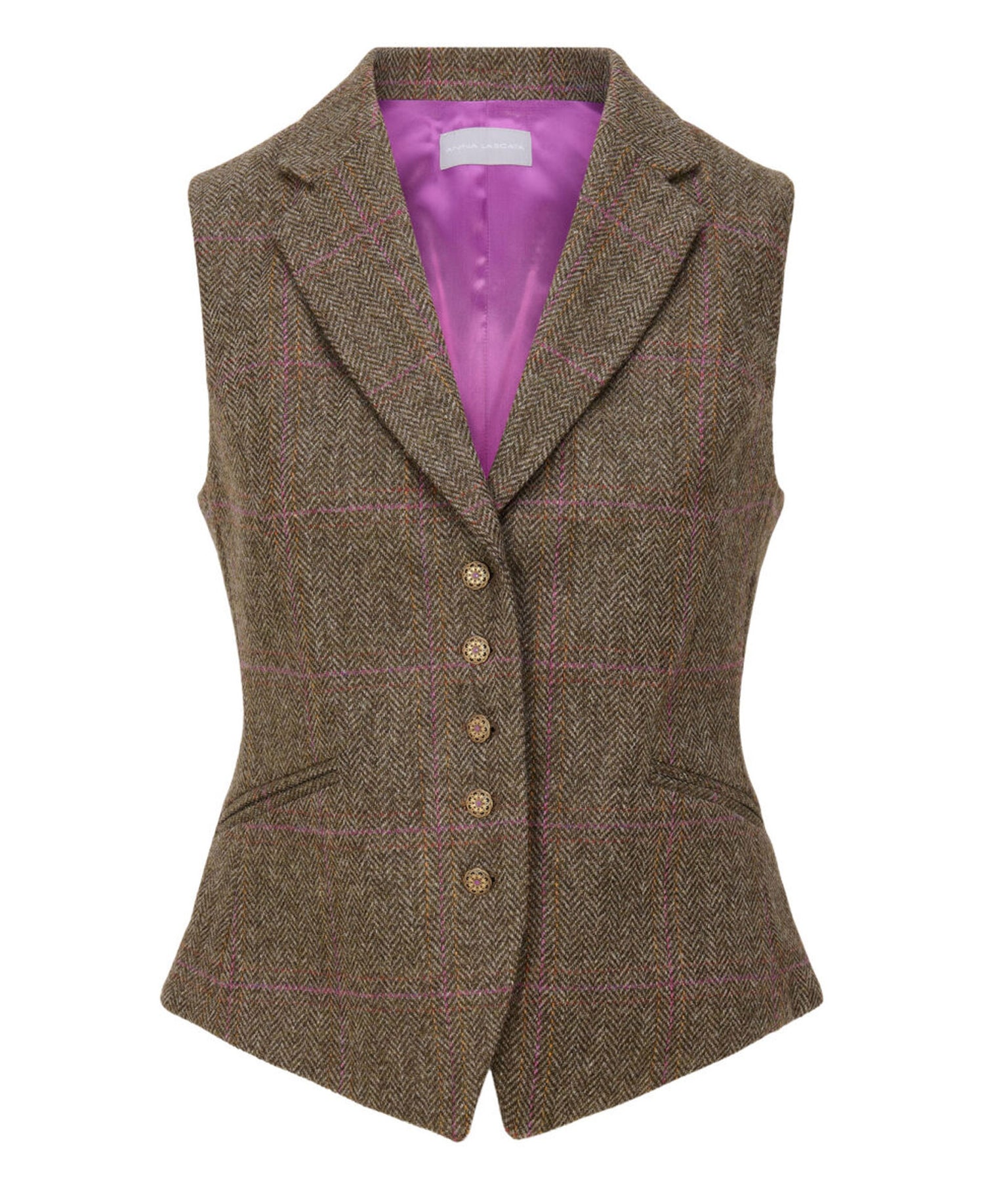 Edith Waistcoat - Stone Fruit Check