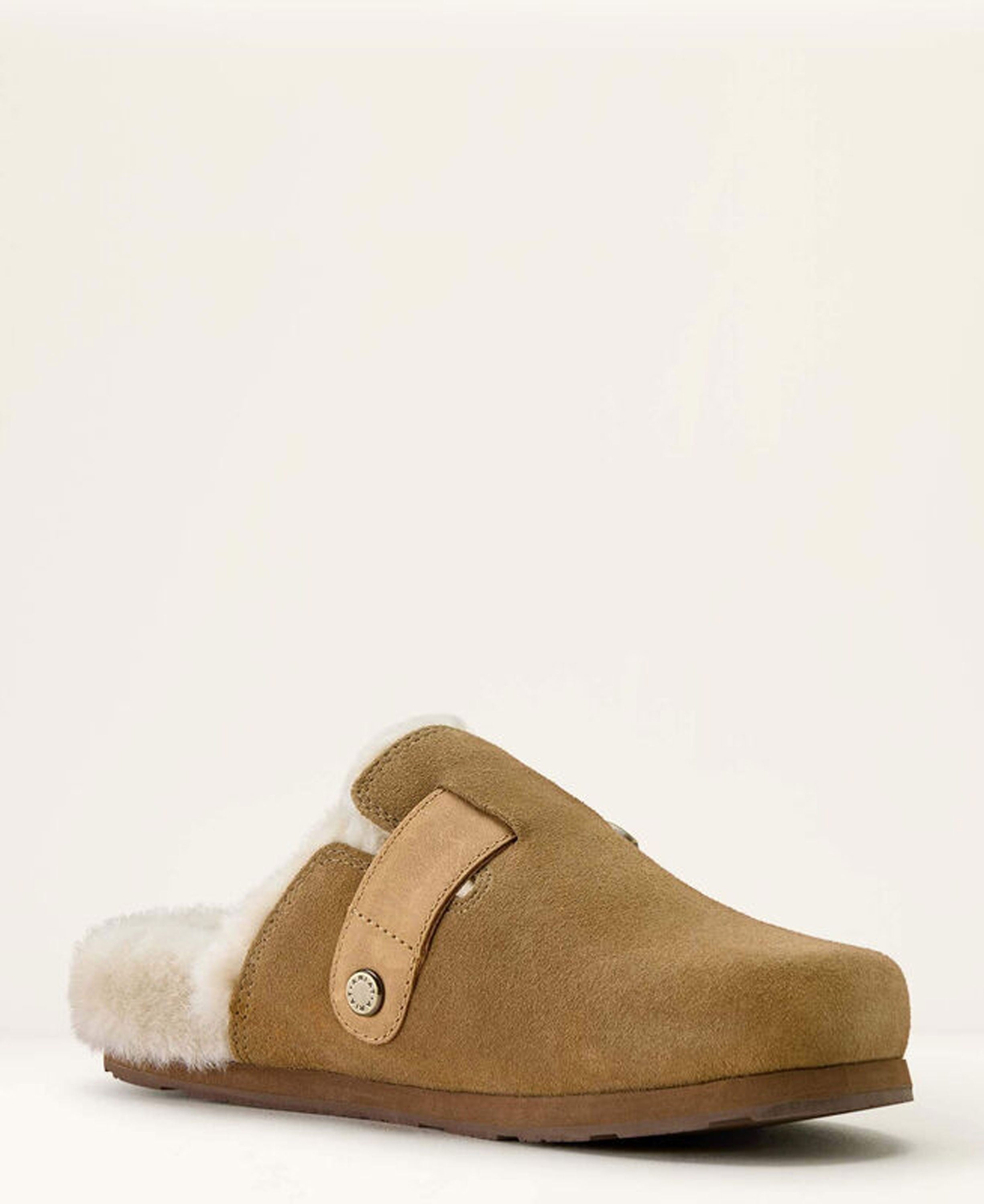 Country Mule Sherpa - Ranch Brown Suede