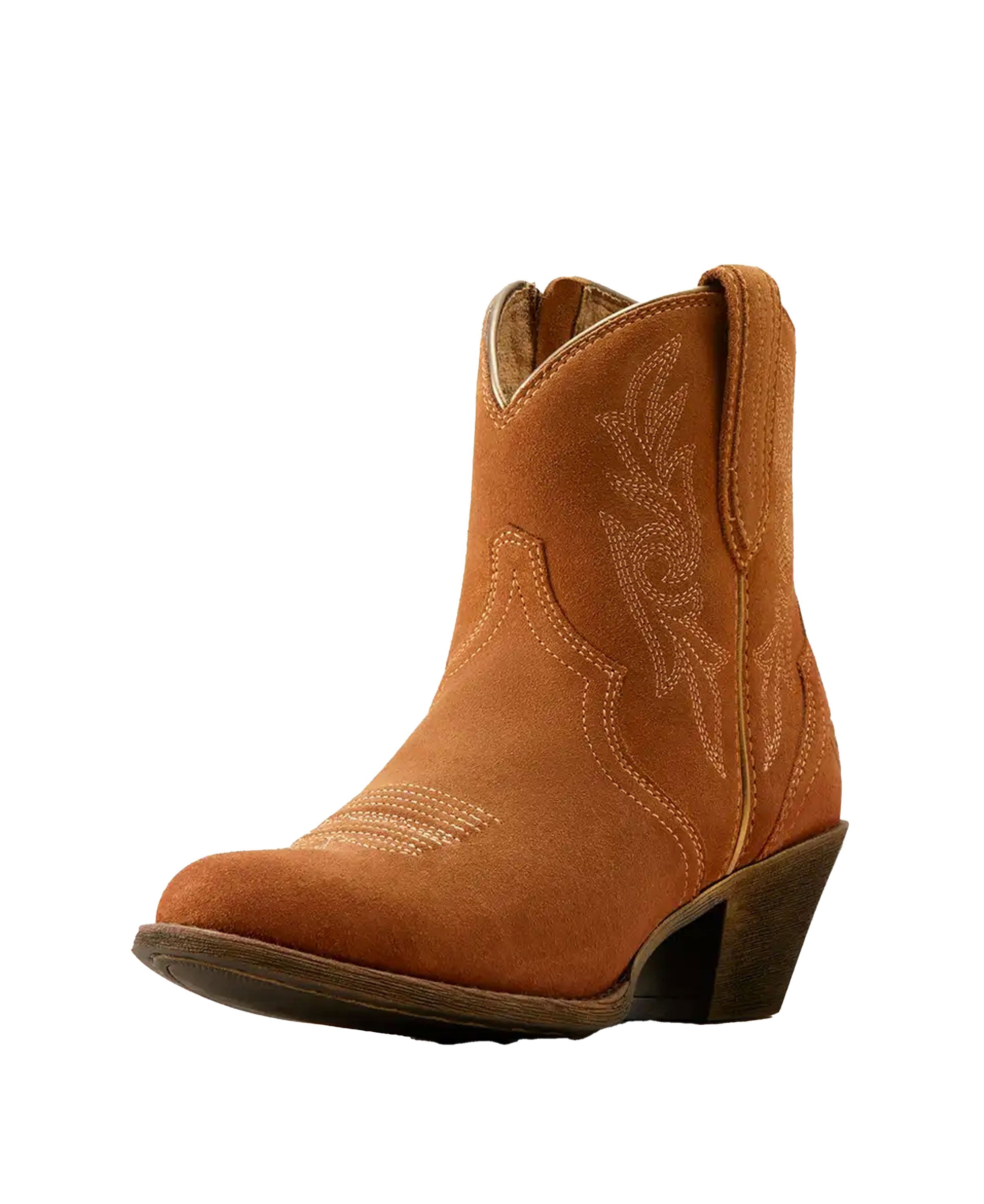 Harlan Western Boot - Walnut Suede