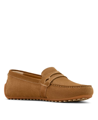 Selene Driving Moc - Caramel Suede