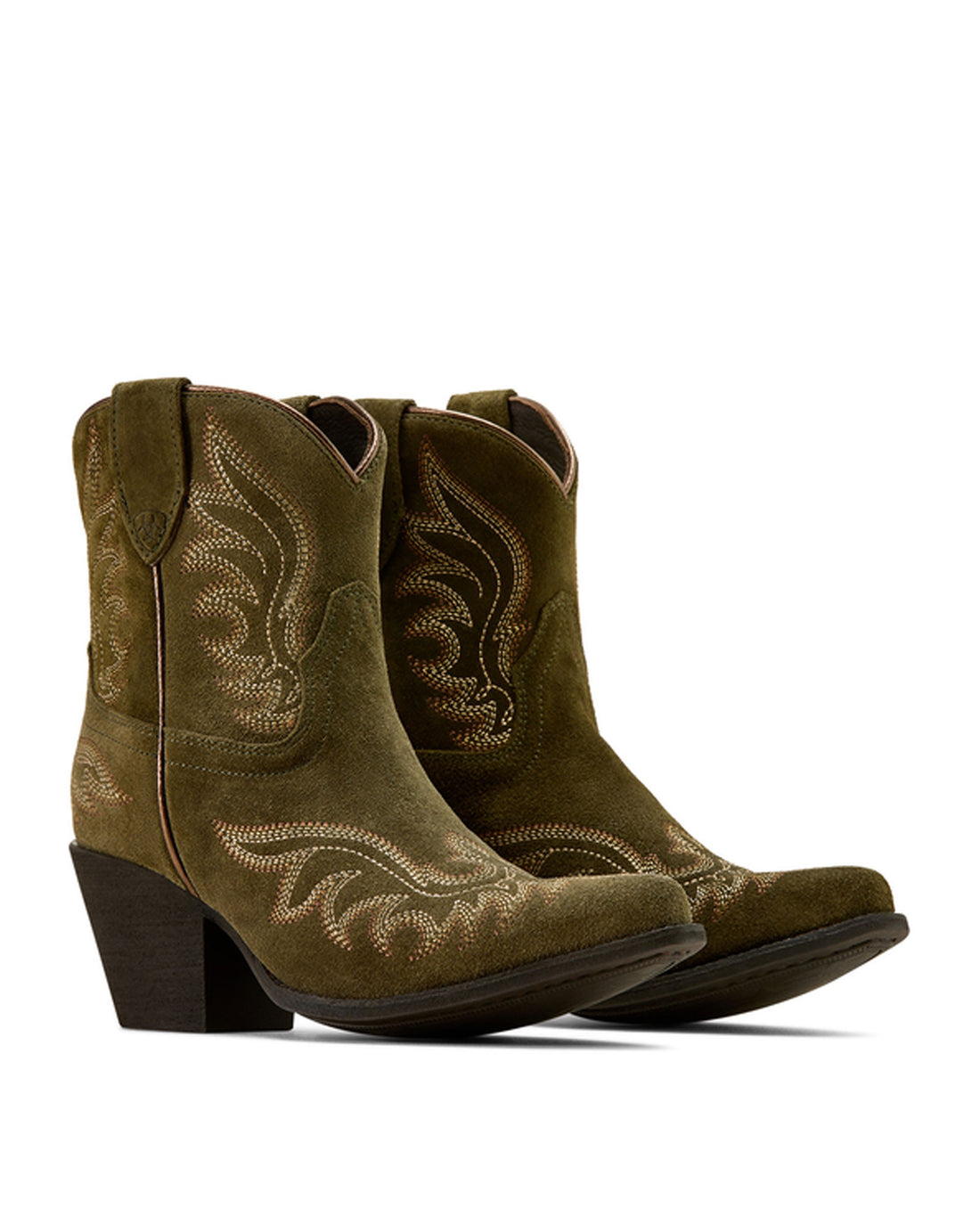 Chandler Western Boot - Soft Olive Suede