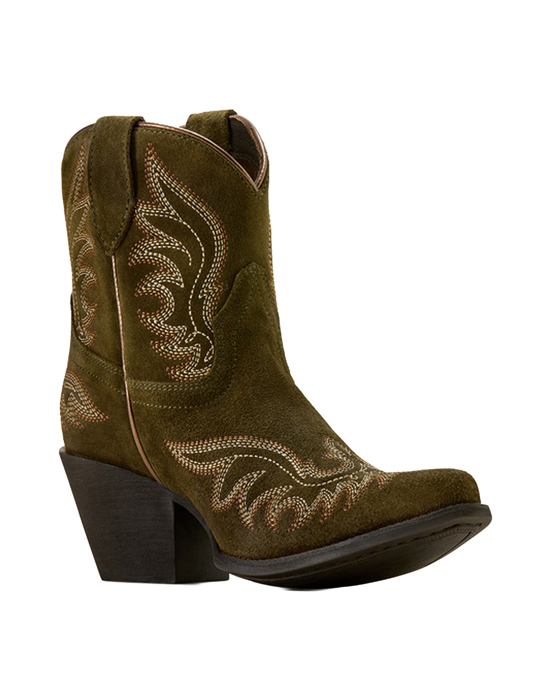Chandler Western Boot - Soft Olive Suede