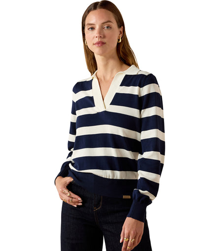Langsett Sweater - Navy Stripe