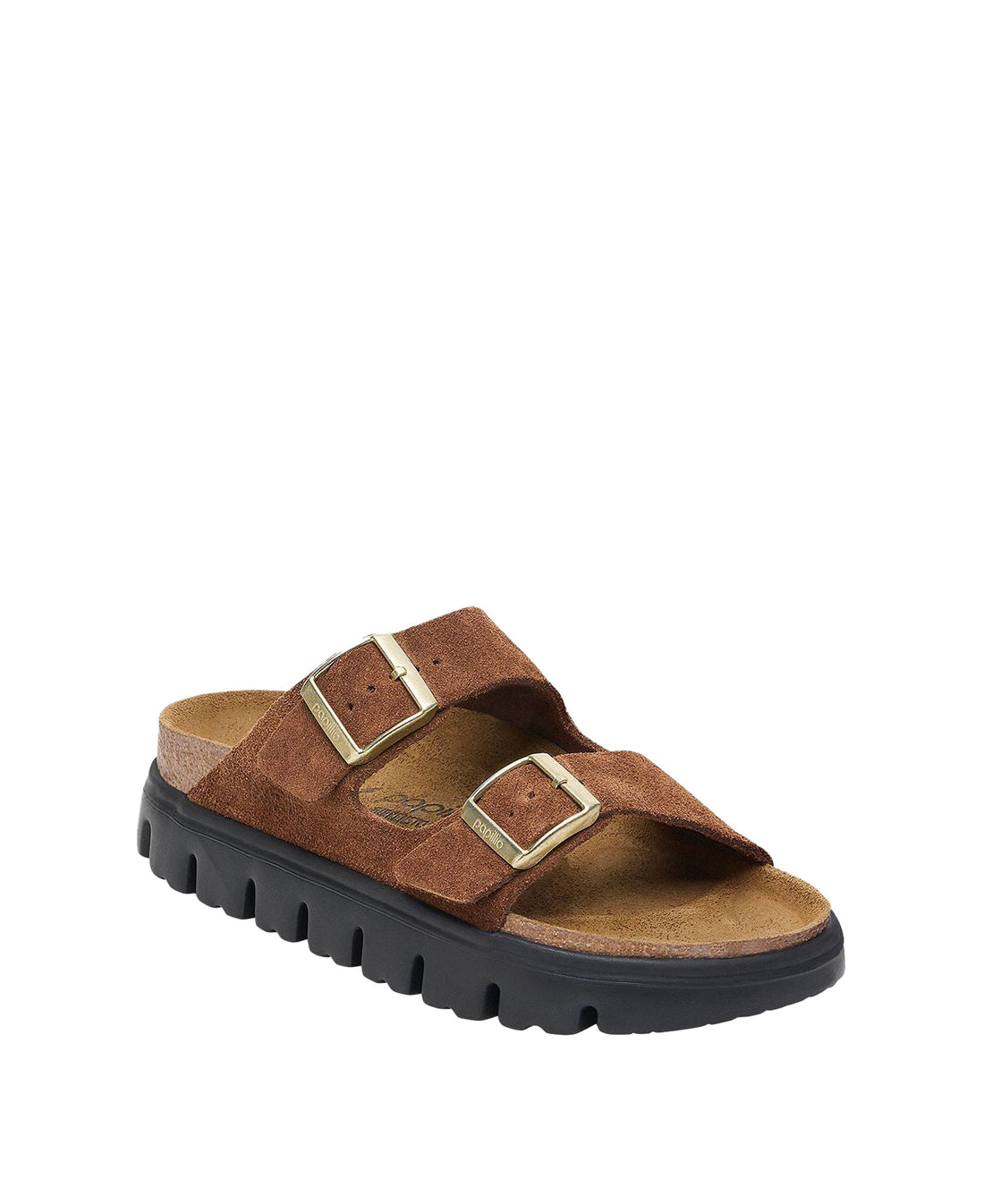Arizona Platform Suede Leather - Dark Tea/ Black