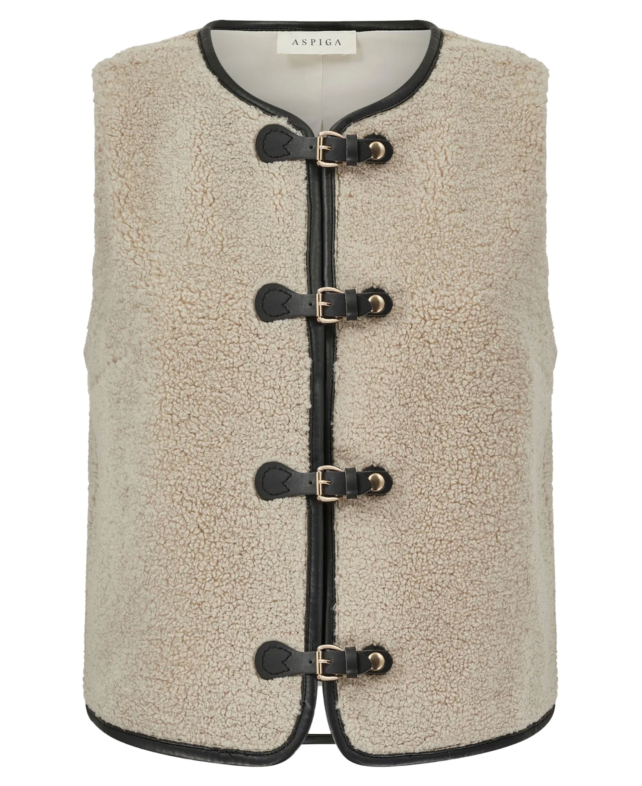 Buckle Gilet - Cream