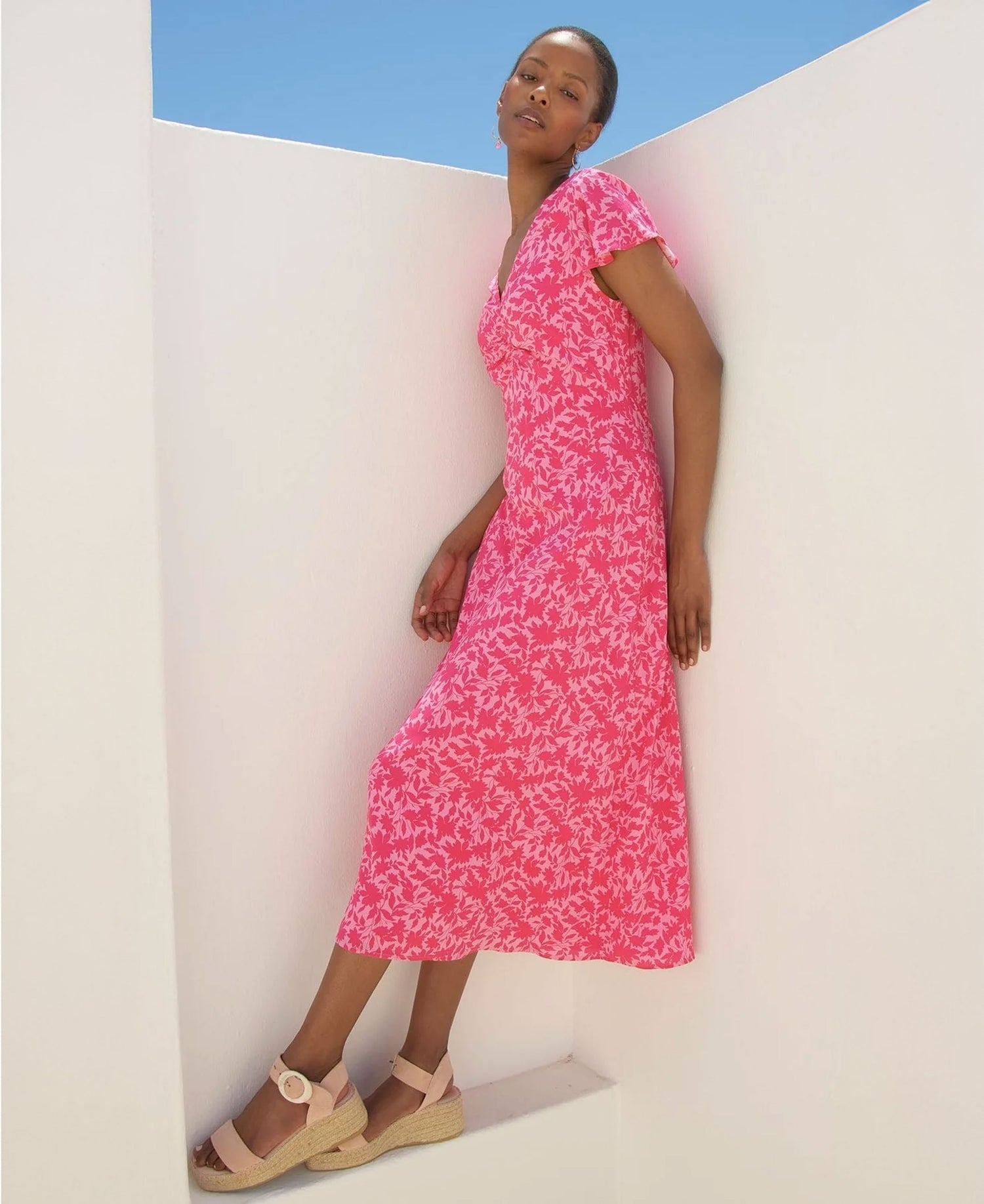 Felicity EcoVero Dress - Pink/Pink