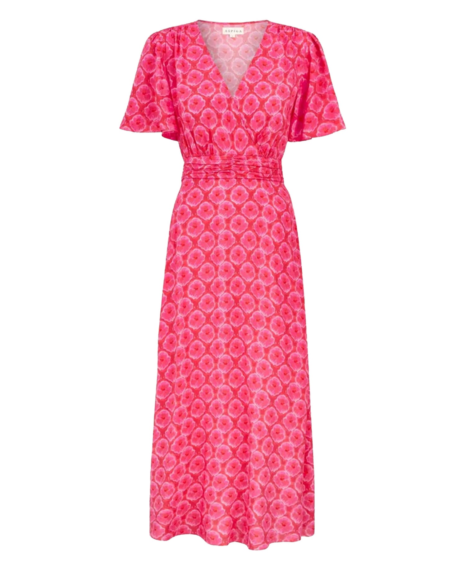 Mimi Ecovero Dress - Pink/Red Bloom