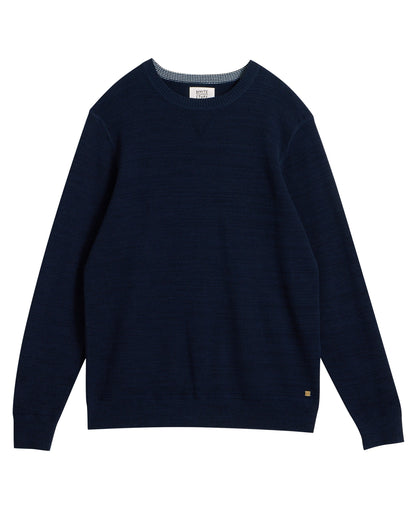 Attadale Crew Neck Jumper - Dark Navy