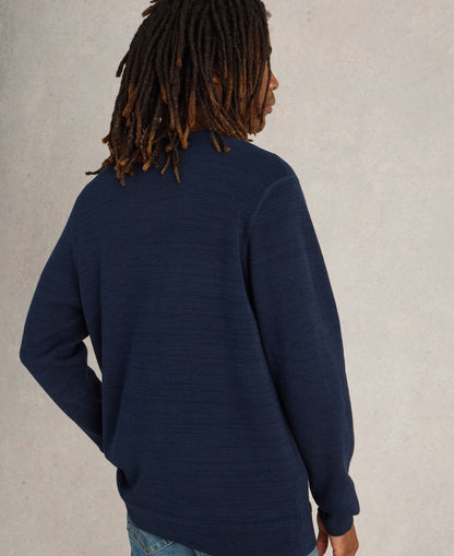 Attadale Crew Neck Jumper - Dark Navy