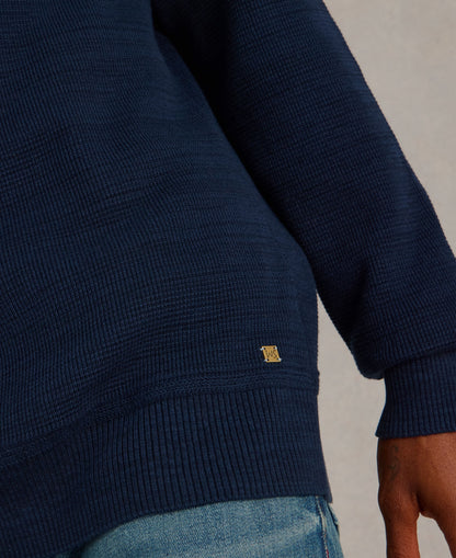 Attadale Crew Neck Jumper - Dark Navy