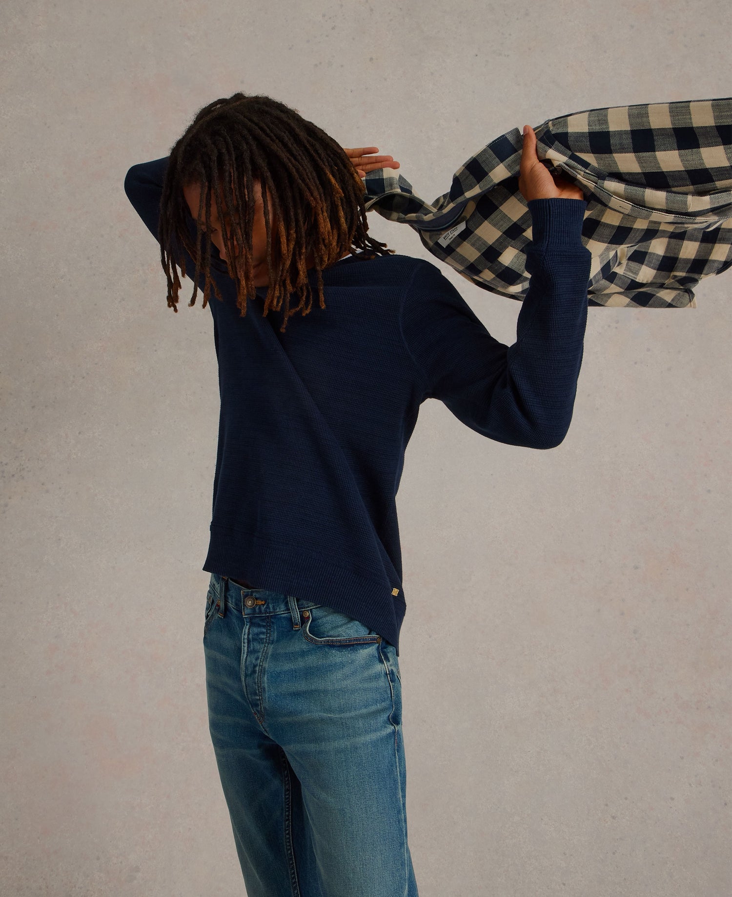 Attadale Crew Neck Jumper - Dark Navy