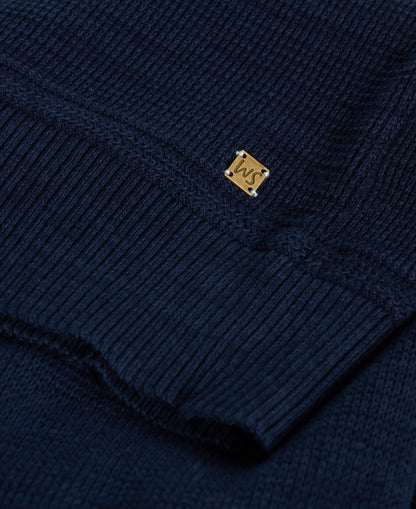 Attadale Crew Neck Jumper - Dark Navy